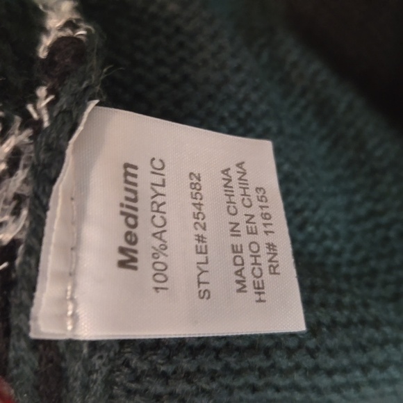 Merry Christmas by Poof Naughty Santa Christmas Sweater and Hat Set - Size M - Picture 7 of 12